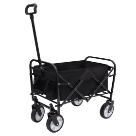 Collapsible Foldable Wagon Cart Beach Wagon Heavy Duty Utility Cart Utility Wagon Grocery Cart for for Camping Shopping Sports Gardeing Fishing Suppor