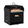 4-in-1 Outdoor Portable Pizza Oven with 12 Inch Pizza Stone