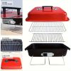 Portable Charcoal Grill, Tabletop Outdoor Barbecue Smoker, Small BBQ Grill for Outdoor Cooking Backyard Camping Picnics Beach