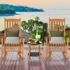 Outdoor Rocking Chair Single Rocker for Patio Deck