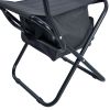 2-piece Folding Outdoor Chair with Storage Bag, Portable Chair for indoor, Outdoor Camping, Picnics and Fishing,Grey