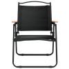 Camping Chairs 2 pcs Black 21.3"x21.7"x30.7" Oxford Fabric