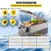 VEVOR 12 Volt Refrigerator, 58 Quart Car Refrigerator, Dual Zone Portable Refrigerator,RV Refrigerator with 12/24V DC and 110-240V AC