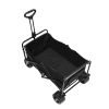 VEVOR Collapsible Folding Wagon, 3 cu.ft Beach Wagon Cart with All-Terrain Wheels