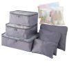 1 set of 9PCS luggage cube packaging, organizer of travel luggage packaging, with laundry bag, compressed storage shoe bag, clothing and underwear bag