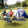 Extra Wide Folding Camping Bed with Carry Bag and Storage Bag