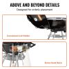 VEVOR 22 inch Kettle Charcoal Grill, Premium Kettle Grill with Wheels and Cover, Porcelain-Enameled Lid and Ash Catcher & Thermometer for BBQ