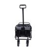 Collapsible Foldable Wagon Cart with strapping system, Beach Wagon , Utility Cart