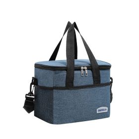 Lunch Bag for Women Work, Insulated Lunch Box Extra Large Lunch Tote Bag (Color: Navy, size: L)