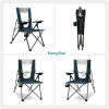 UNNYFEEL  Outdoor Reclining Camping Chairs Adjustable 3 Position Foldable Heavy Duty Adults 300 LBS Capacity For Adults Lounge With Cup Holder