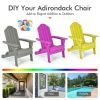 Foldable Weather Resistant Patio Chair with Built-in Cup Holder