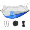 Camping Hammock with Mosquito Net, Portable Double Hammock Tent Load Two People with 2 Straps, Best for Outdoor Garden Hiking Travel