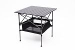 1-piece Folding Outdoor Table with Carrying Bag,Lightweight Aluminum Roll-up Square Table for indoor, Outdoor Camping, Picnics, Beach,Backyard, BBQ