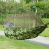 Camping Hammock with Mosquito Net, Portable Double Hammock Tent Load Two People with 2 Straps, Best for Outdoor Garden Hiking Travel