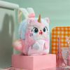 Girls Cute Plush Unicorn Backpack Fluffy Cartoon Schoolbags Birthday Gifts