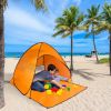 Pop Up Beach Tent Sun Shade Shelter Anti-UV Automatic Waterproof Tent Canopy for 2/3 Man w/ Net Window Storage Bag