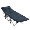 Folding Retractable Travel Camping Cot with Mattress and Carry Bag