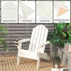 Foldable Weather Resistant Patio Chair with Built-in Cup Holder