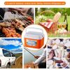 5.2/8.4/13.7/28.5/47.5QT Picnic Insulated Box, Fresh-Keeping Box, Outdoor Picnic, Barbecue, Camping Portable Insulated Box, Orange Fresh-Keeping Box