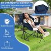 Hammock Camping Chair with Retractable Footrest and Carrying Bag