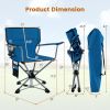 360¬∞ Swivel Hunting Chair Portable Foldable Hunting Chair with Mesh Cup Holder and Storage Pockets